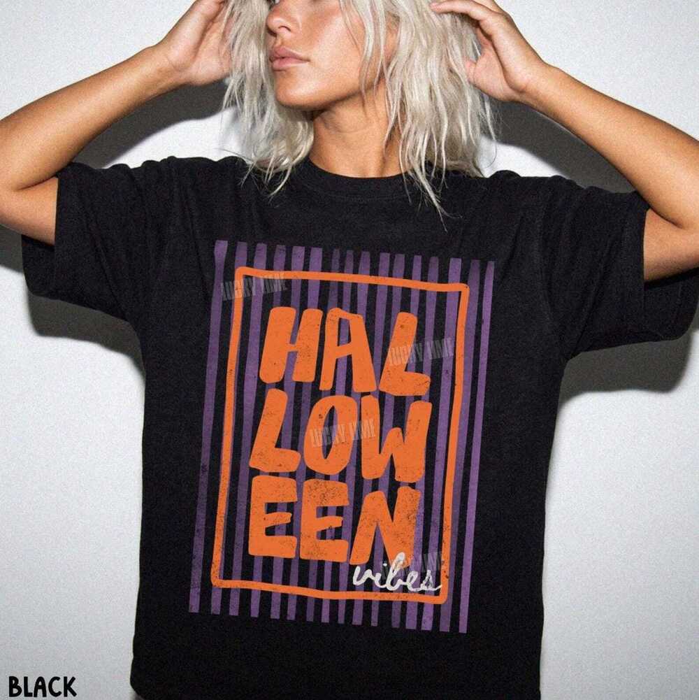 Halloween Vibes Shirt, Trendy Halloween Tee